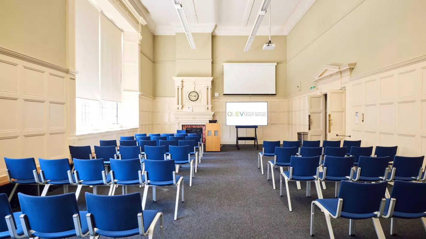 Room 2 at the Examination Schools, set up theatre-style