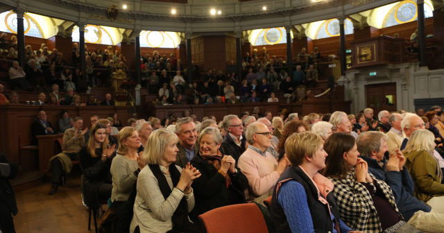 Picture of the audience at an event during the 2016 Oxford Literary Festival