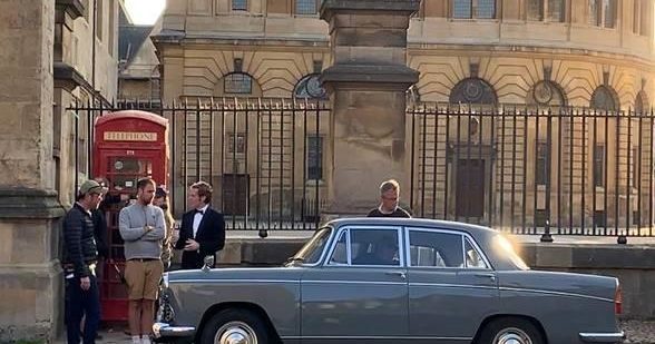 Filming Endeavour at Sheldonian Theatre, Oxford, filming venue