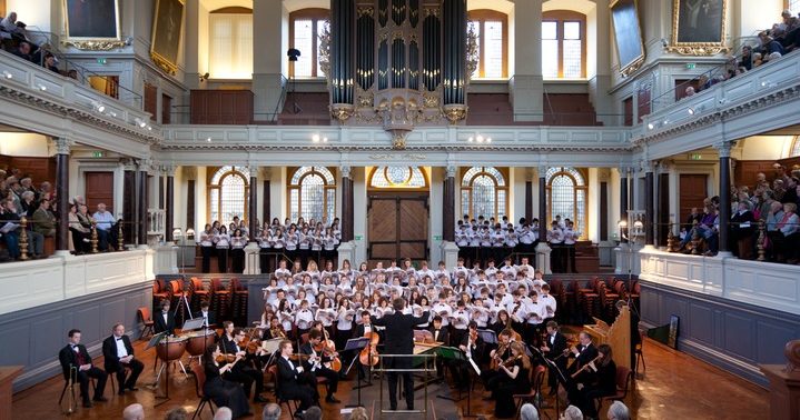 A concert at the Sheldonian Theatre